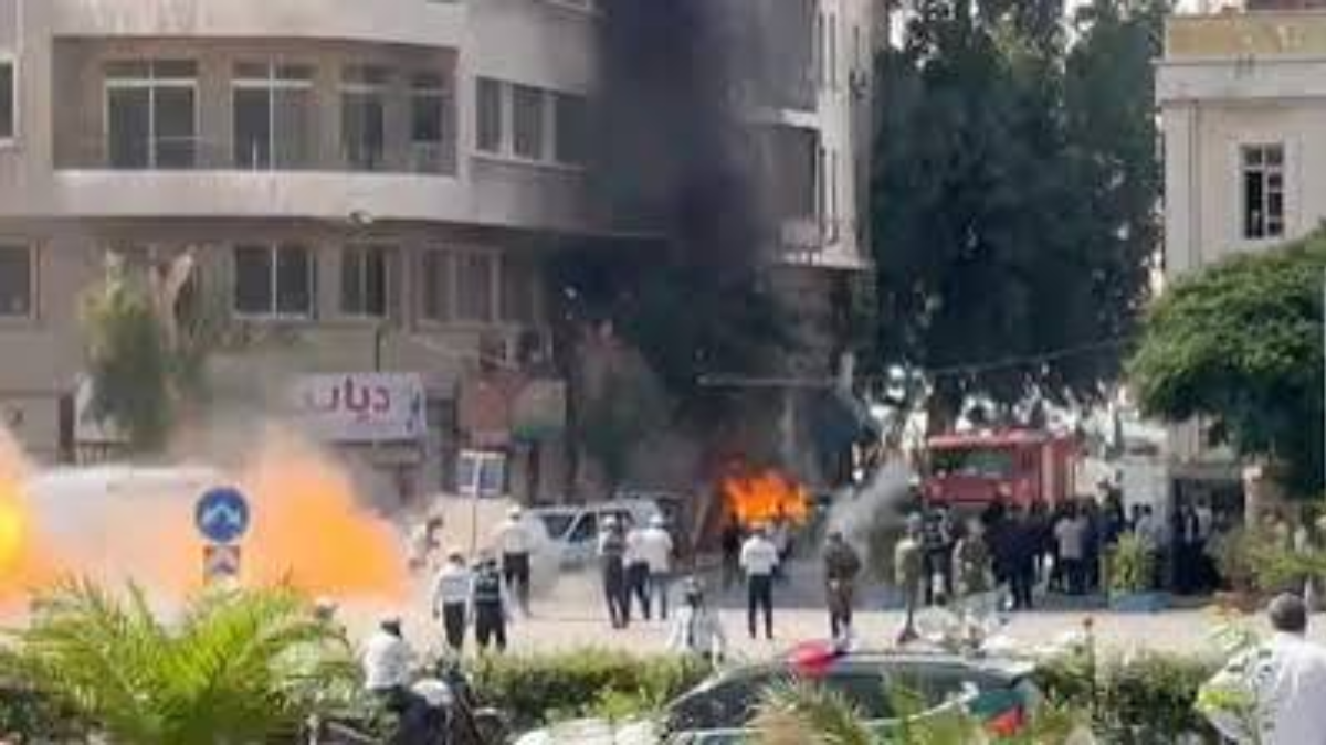 Watch | Explosions Rock Area Near Macron's Damascus Hotel During Meeting With Syria's President