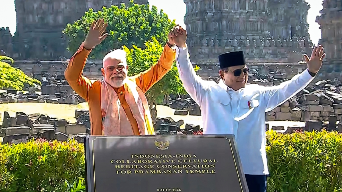 Watch | 'Majestic': PM Modi shares breathtaking aerial glimpse of Indonesia's Prambanan Temple