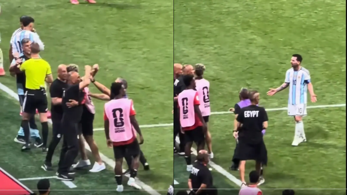 Watch | Lionel Messi Involved in Heated Exchange With Egypt Coach After 'Anti-Racism' Gesture, Players Step In as Video Goes Viral